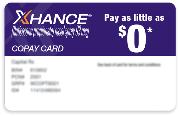 XHANCE copay card