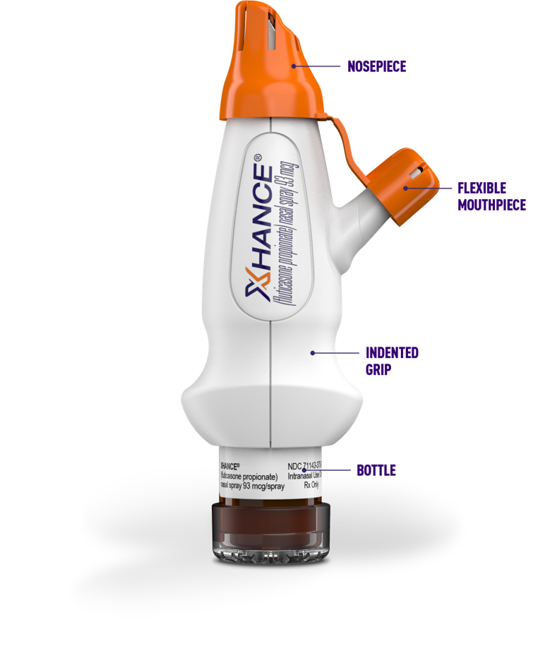 XHANCE nasal spray diagram